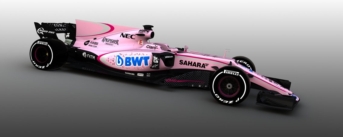 El Force India de Sergio Pérez, será rosa 
