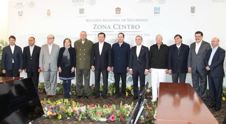 Miguel Ángel Mancera asiste a Reunión de Gabinete de Seguridad Zona Centro