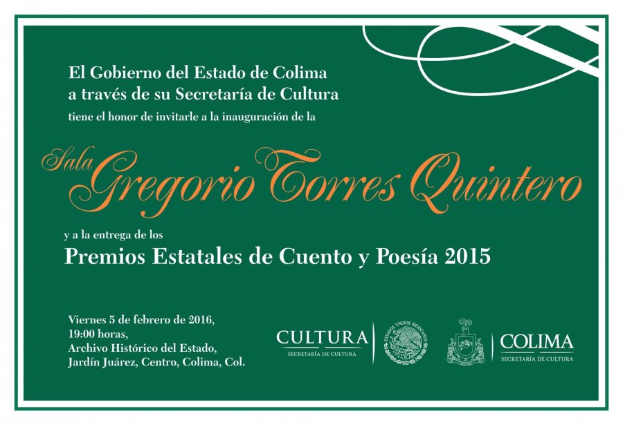 Inaugurarán en Colima la Sala Museográfica Gregorio Torres Quintero