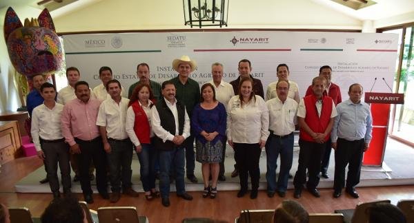Encabeza Roberto instalación del Consejo Estatal de Desarrollo Agrario de Nayarit