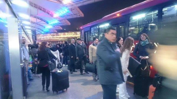 HABILITAN TRANSPORTE ESPECIAL AL AICM POR VISITA PAPAL