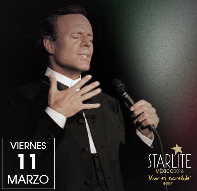JULIO IGLESIAS ELIGE STARLITE MÉXICO PARA OFRECER SU CONCIERTO MÁS ÍNTIMO Y CERCANO