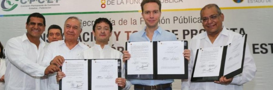 Encabezan Manuel Velasco y Virgilio Andrade instalación de Comisión contra la corrupción
