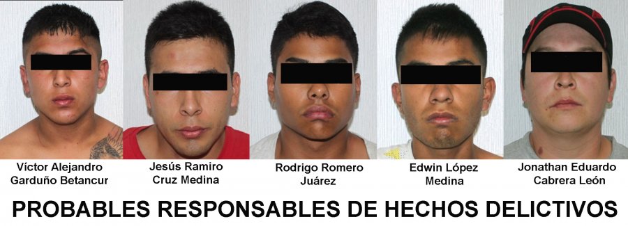 ASEGURA PGJ CAPITALINA A CINCO IMPLICADOS EN ROBO A PASAJEROS DE TRANSPORTE PÚBLICO EN GUSTAVO A. MADERO