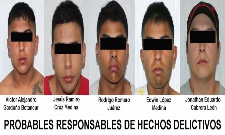 ASEGURA PGJ CAPITALINA A CINCO IMPLICADOS EN ROBO A PASAJEROS DE TRANSPORTE PÃšBLICO EN GUSTAVO A. MADERO