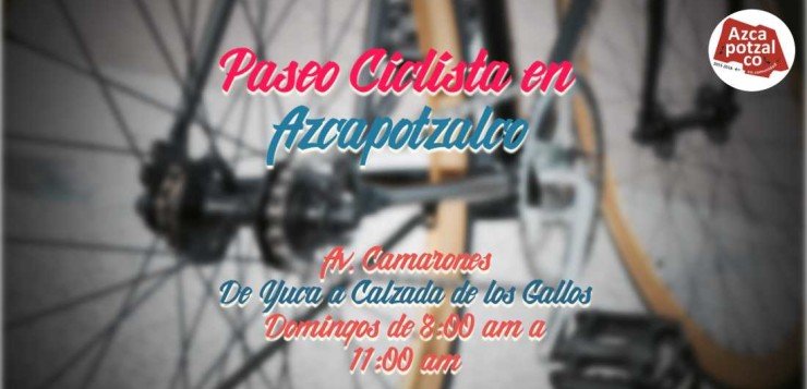 Paseo Ciclista en Azcapotzalco