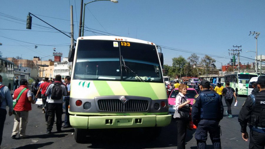 SEMOVI remueve 10 unidades del transporte público concesionado en Tacubaya