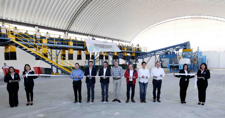 Rafael Pacchiano Alamán y Rafael Moreno Valle inauguraron, la planta procesadora de Residuos Sólidos Urbanos del país
