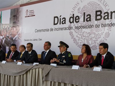 Exhorta Gobierno del Estado a honrar y fortalecer valores patrióticos para transformar Oaxaca