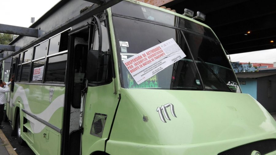 Operativo en CETRAM de Tacuba, sancionó a 9 unidades y las remitió al depósito vehicular