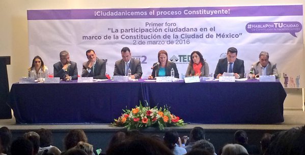 Inicia 1er Foro a€œLa participación ciudadana en el marco de la Constitución de la CDMXa€