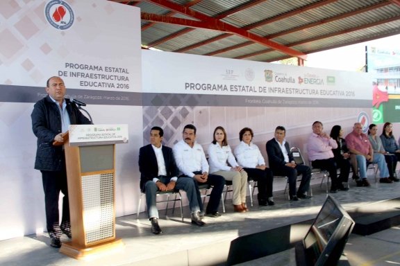 Anuncia Rubén Moreira Programa Estatal de Infraestructura Educativa por mil 23 mdp