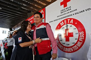 Encabeza el gobernador Mario López Valdez inicio de la colecta de Cruz Roja en Los Mochis