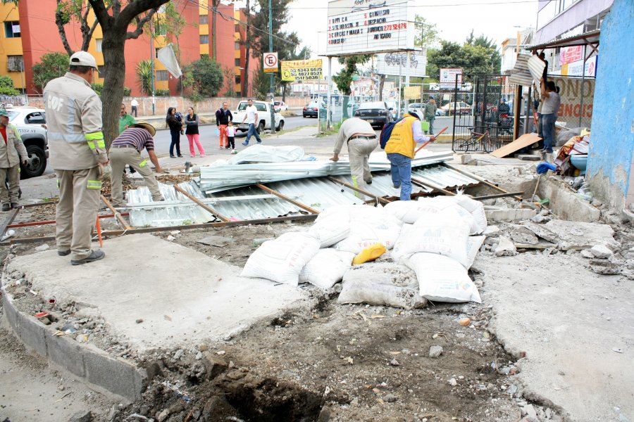 Recupera Coyoacán espacio en vía pública que era usado para delinquir