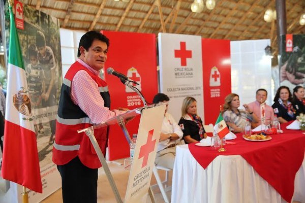 Convoca el gobernador a seguir apoyando a la Cruz Roja