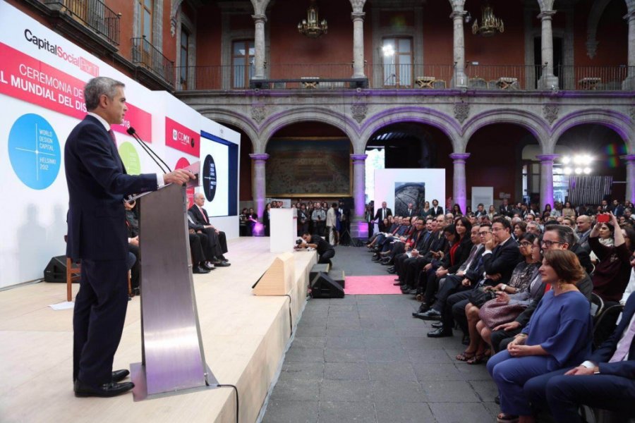 Firma MM designación de CDMX como a€œCapital Mundial del Diseño 2018a€