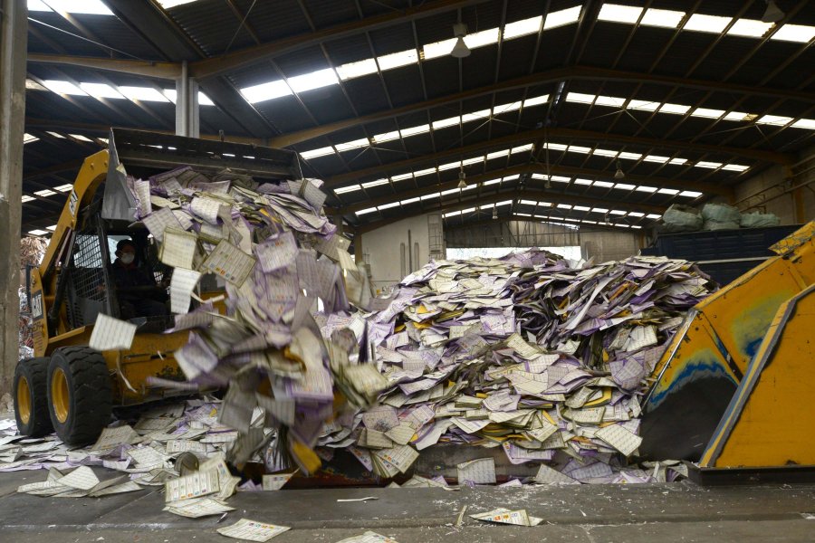 Inicia IEDF destrucción de más de 110 toneladas de documentación del Proceso Electoral 2015