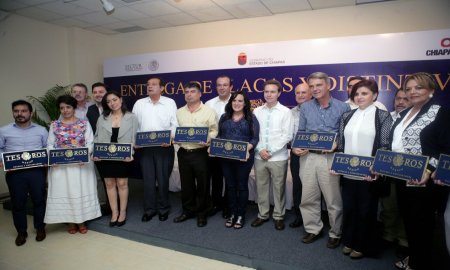 Otorga SECTUR distintivo tesoros de MÃ©xico a hoteles y restaurantes de Chiapas