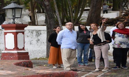 Supervisa Gobernador trabajos de rehabilitaciÃ³n en el JardÃ­n Borda