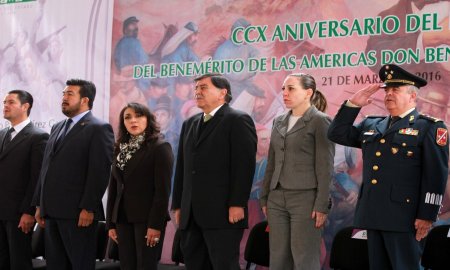 ENCABEZA GOBERNADOR CEREMONIA POR EL 210 ANIVERSARIO DEL NATALICIO DE BENITO JUÃREZ