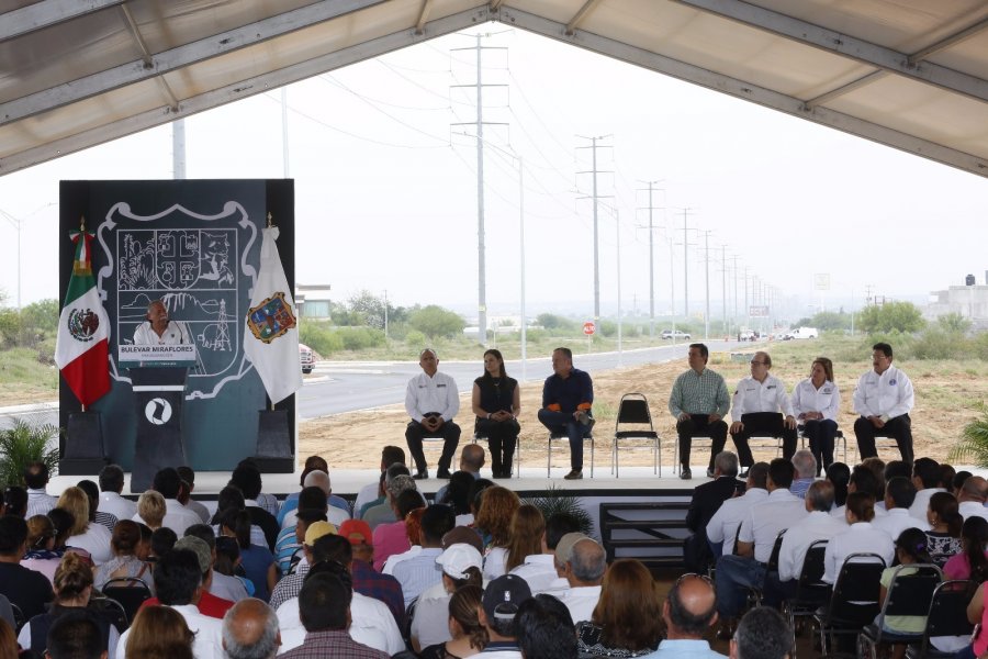 Entrega Egidio obras en Victoria, Nuevo Laredo y Matamoros