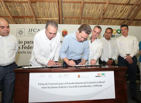 Con el apoyo de la Federación, en Chiapas se fortalece la impartición de justicia laboral: MVC