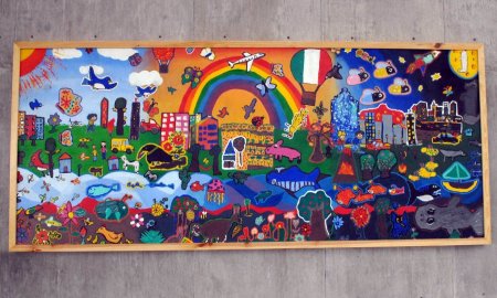 CREA EL TALLER INFANTIL DE ARTES PLÃSTICAS DE LA UNAM UN MURAL PARA LOS CIENTÃFICOS DE LA AMC