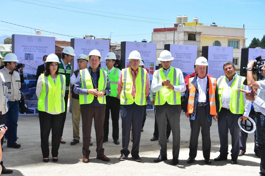 SUPERVISAN OBRAS DEL TREN MÉXICO-TOLUCA Y ANUNCIAN MÁS PROYECTOS DE INFRAESTRUCTURA