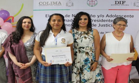 Elige DIF Estatal a niÃ±a Gobernadora y niÃ±o presidente del Supremo Tribunal, por un dÃ­a