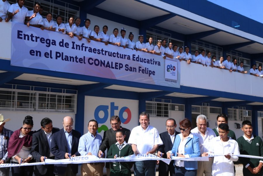 Más infraestructura educativa en Guanajuato.
