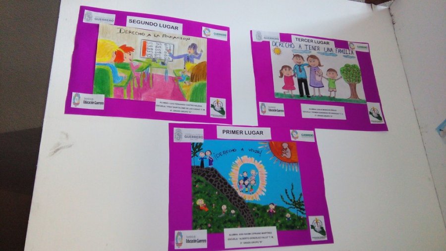 La SEG en coordinación con la Coddehum entregó reconocimientos a niños ganadores de concurso de dibujo