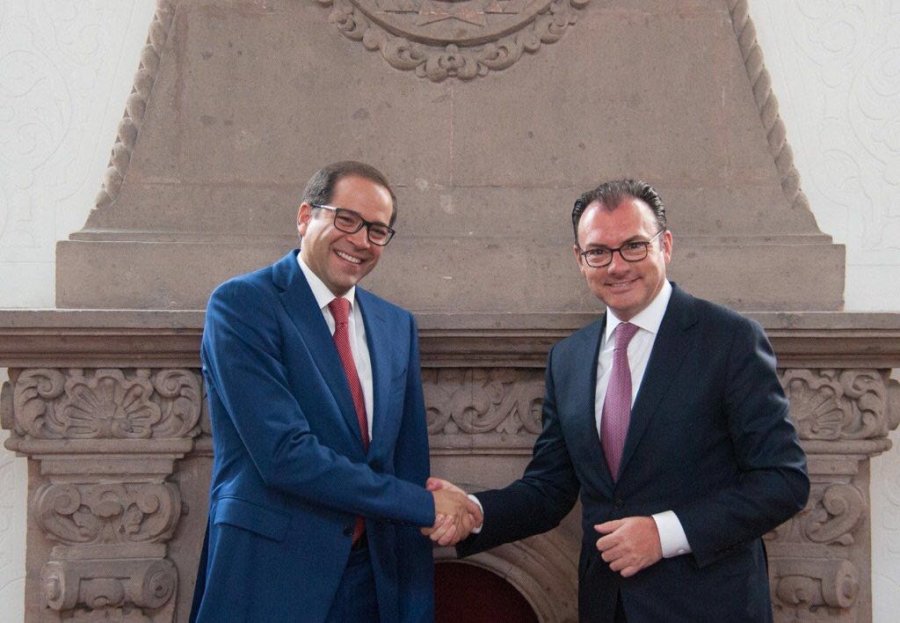 Analizan Ignacio Peralta y Luis Videgaray finanzas de Colima