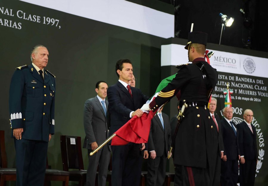 Protesta de Bandera del Servicio Militar Nacional Clase 1997