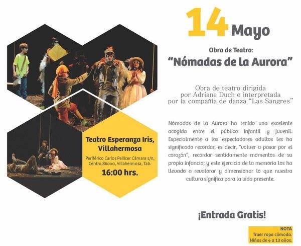Invita IEC a presenciar la obra a€œNómadas de la Auroraa€ en el teatro Esperanza Iris