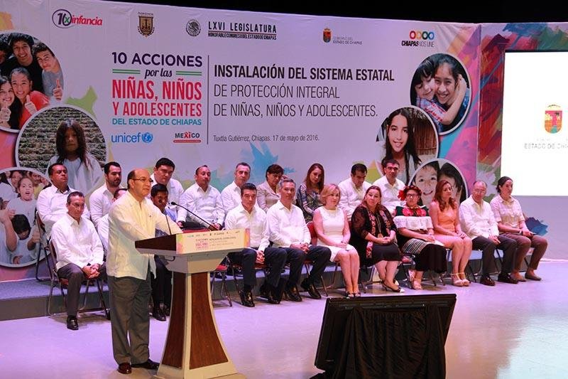Chiapas ratifica compromiso con derechos de la niñez y juventud