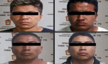 Detienen a cuatro presuntos extorsionadores en Tlalmanalco