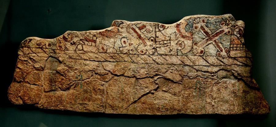 MUSEO DE TENAYUCA RECIBE FACSIMILAR DEL MURAL PREHISPÁNICO ALTAR TZOMPANTLI