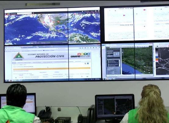 Con Centro de Monitoreo de Protección Civil se fortalece la prevención en Chiapas