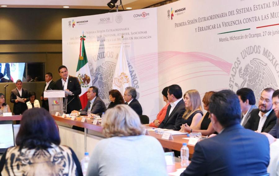 Alerta de Género, oportunidad para atender violencia contra las mujeres: Silvano Aureoles