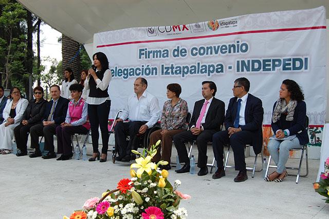 FIRMAN CONVENIO IZTAPALAPA E INDEPEDI PARA FORTALECER LA INCLUSIÓN DE LAS PERSONAS CON DISCAPACIDAD