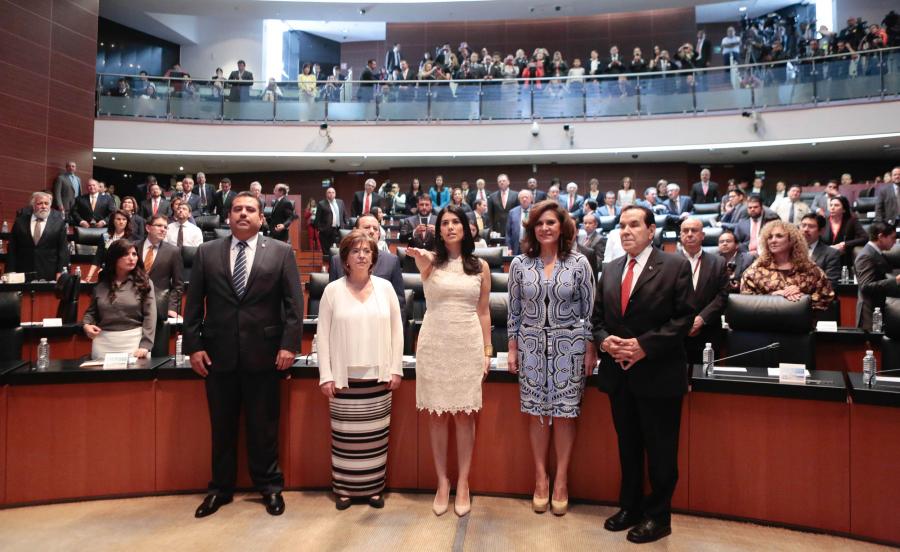 María Lorena Marín Moreno rinde protesta como senadora de la República