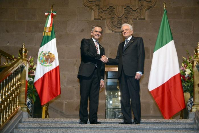 Huésped distinguido Presidente de la República Italiana, Sergio Mattarella