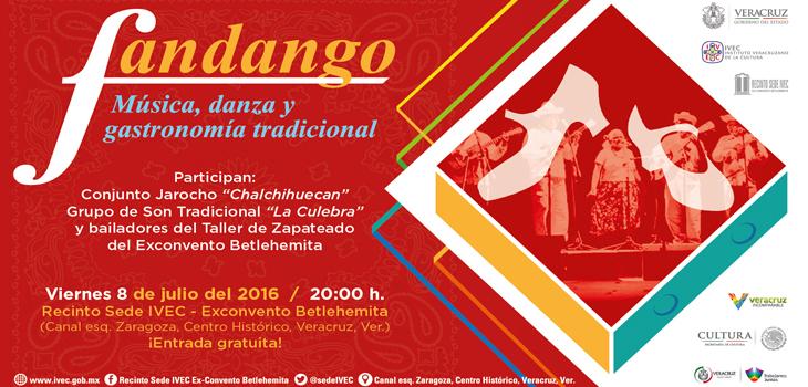 Fandango, música, danza y gastronomía tradicional en recinto sede del IVEC