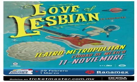 Love of Lesbian con una fecha mÃ¡s de su gira "El Poeta Halley" en la CDMX