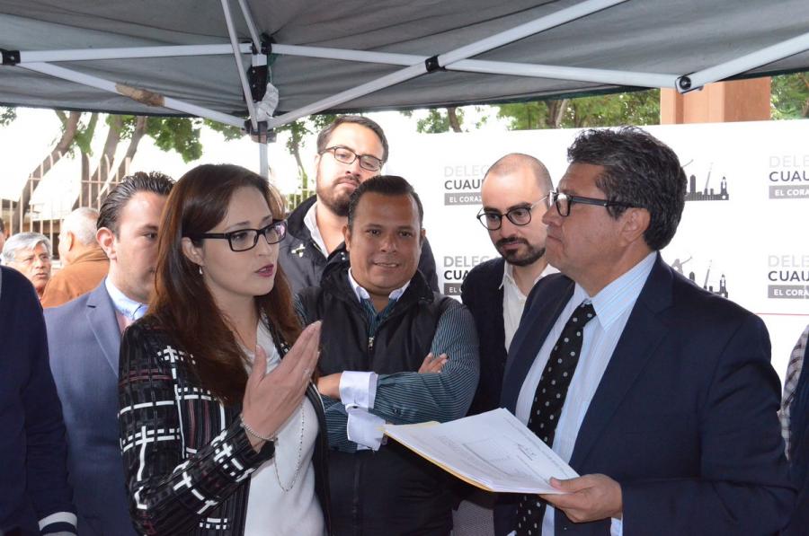 La diputada Cynthia López Castro entrega 243 peticiones vecinales en la audiencia pública de Cuauhtémoc