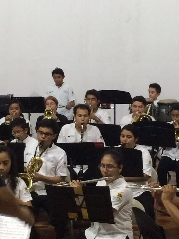 OFRECE ESPLÉNDIDO CONCIERTO LA BANDA SINFÓNICA INFANTO-JUVENIL DE COZUMEL, EN SU CUARTO ANIVERSARIO