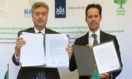 FIRMA KIKO VEGA CONVENIO CON LA EMPRESA LEGADO VERDE; PLANTARÃN MÃS DE UN MILLÃ“N DE ÃRBOLES EN B.C.