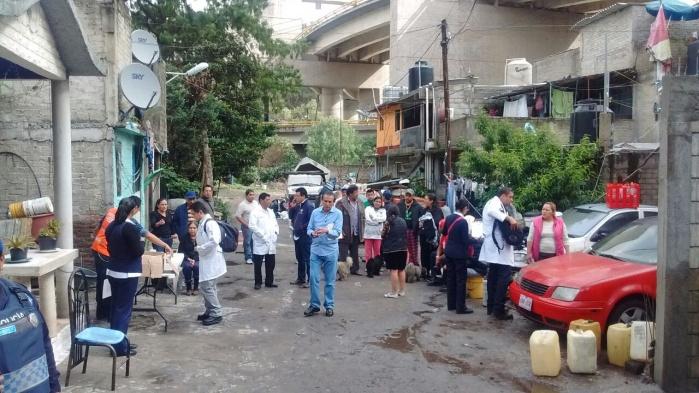 Lleva SEDESA brigadas de salud a zona poniente de CDMX por lluvias