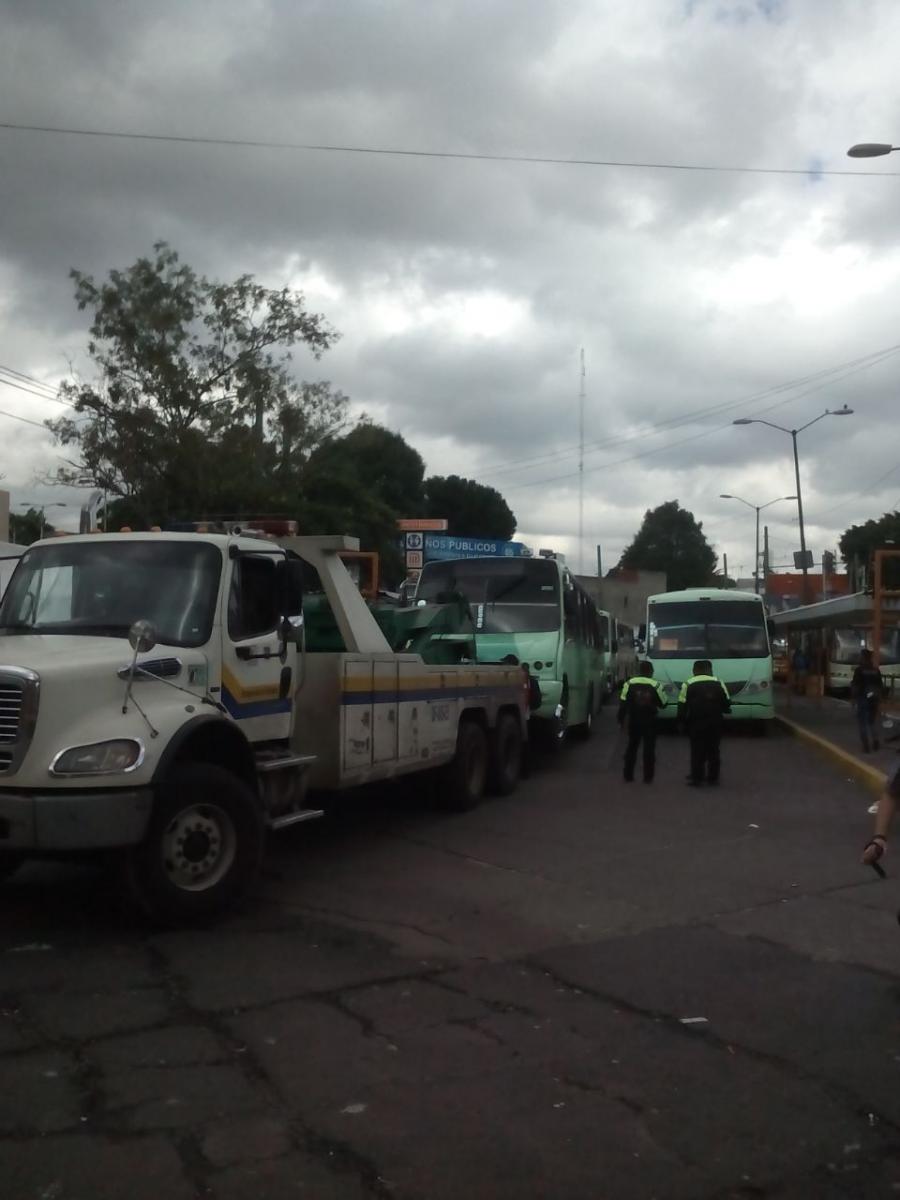 SEMOVI remite a deposito 4 unidades de transporte público