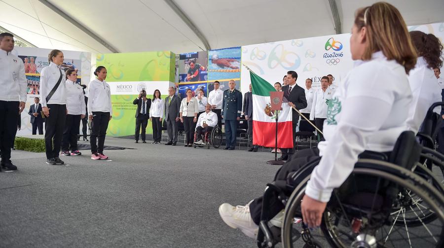Abanderamiento de las Delegaciones Mexicanas Juegos Olímpicos y Paralímpicos